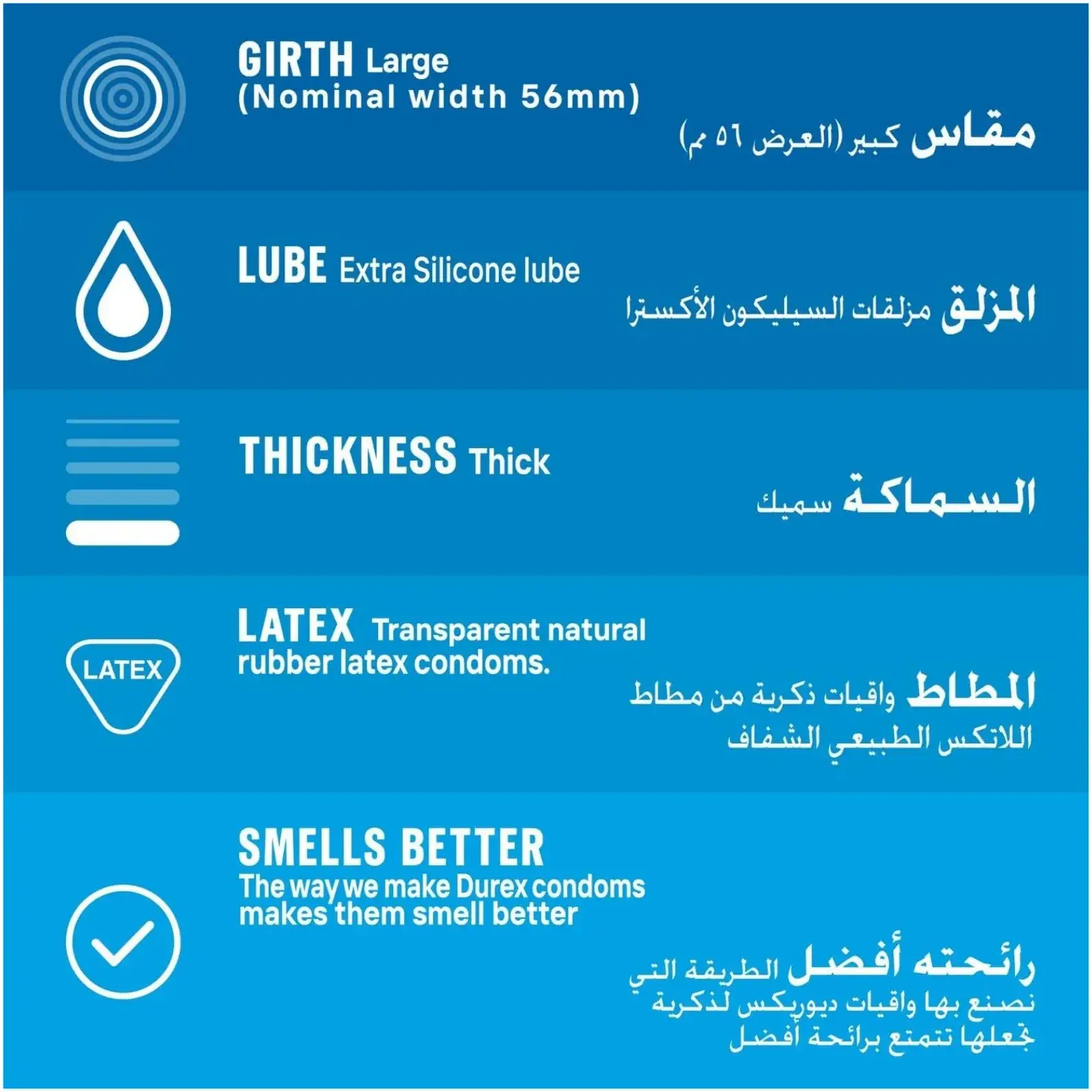 Durex Extra Safe Thicker Extra Lubricated Latex Condoms 20s