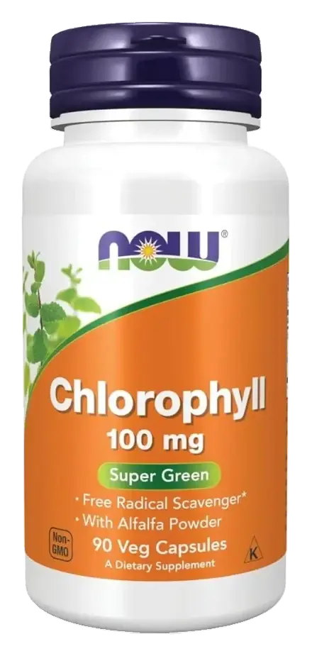 Now Chlorophyll 100Mg Capsule 90S pack