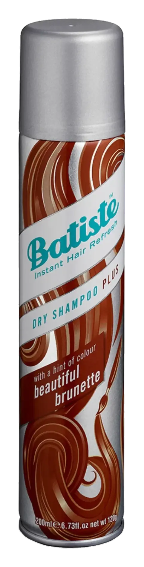 Batiste Plus Beautiful Brunette Refreshing Dry Shampoo for Dark Hair 200ml pack