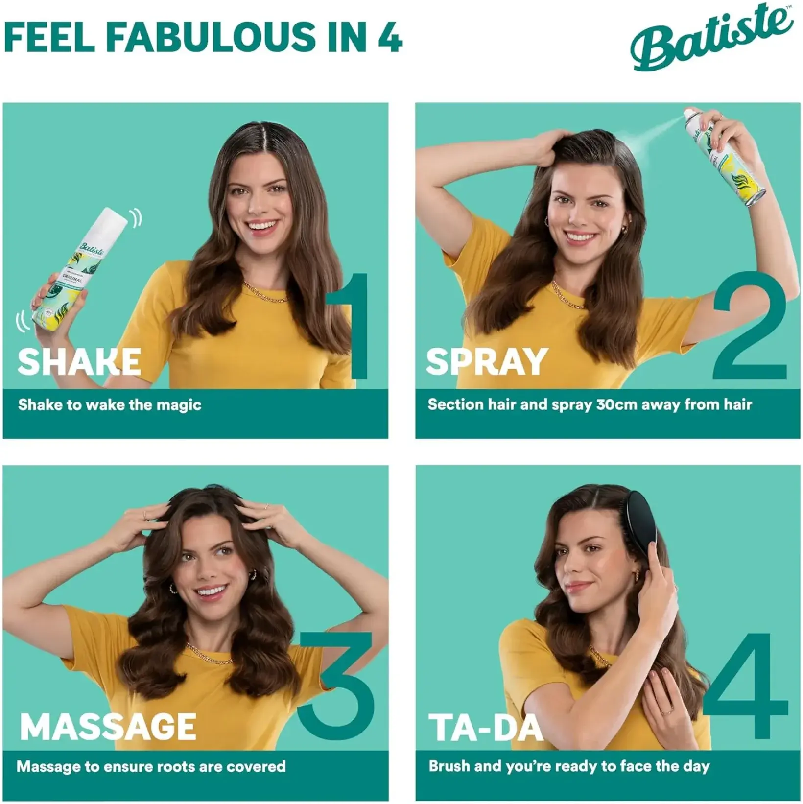 Batiste Volume Thickening & Refreshing Dry Shampoo 200ml