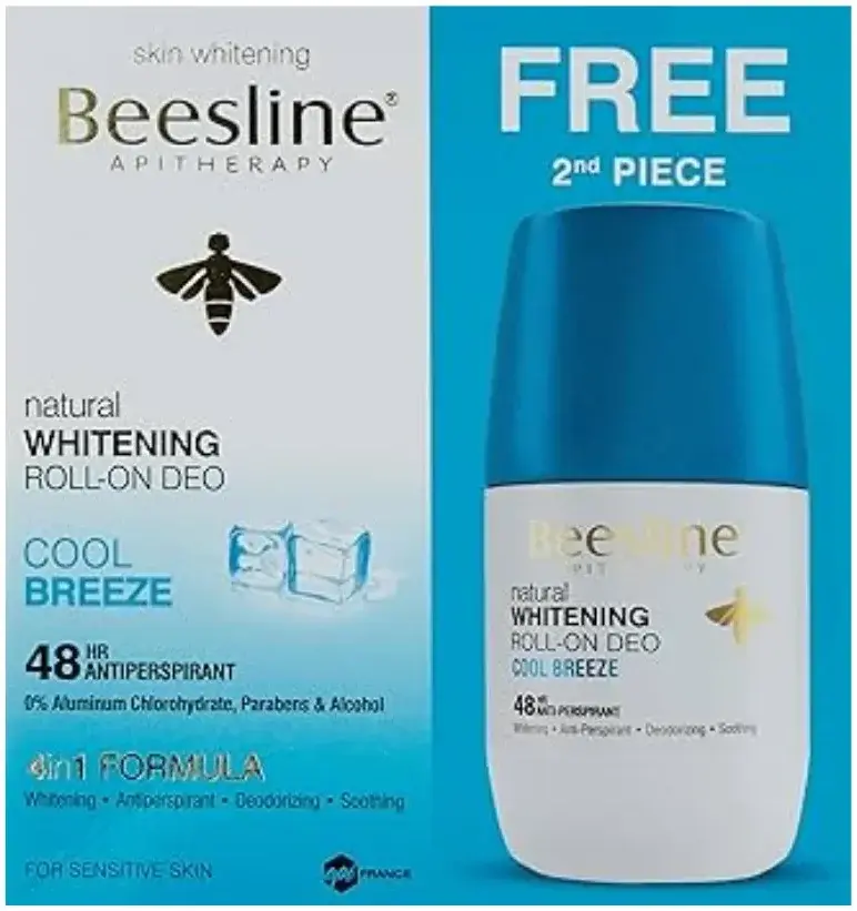 Beesline Whitening Roll On Deo Cool Breeze (1+1 Free) pack