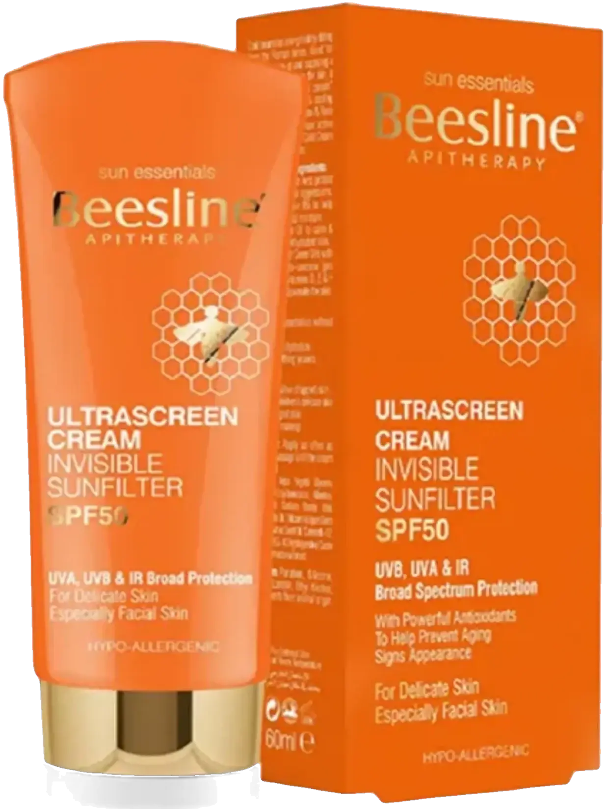 Beesline Ultrascreen Invisible SPF50 Protective Sunscreen Cream 60ml