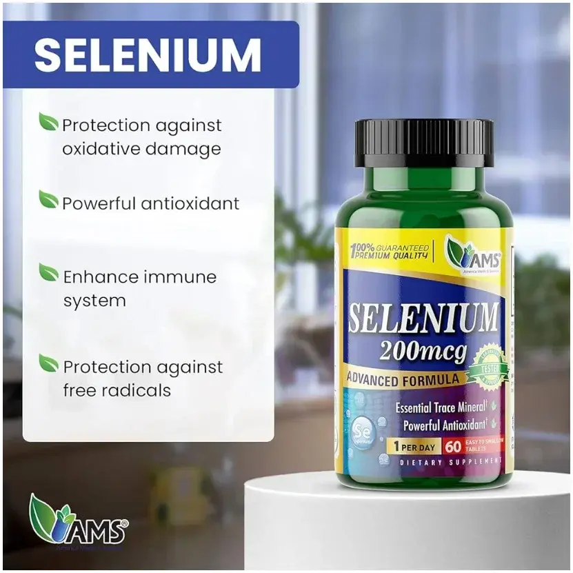 Ams Selenium 200Mcg Tablet 60S