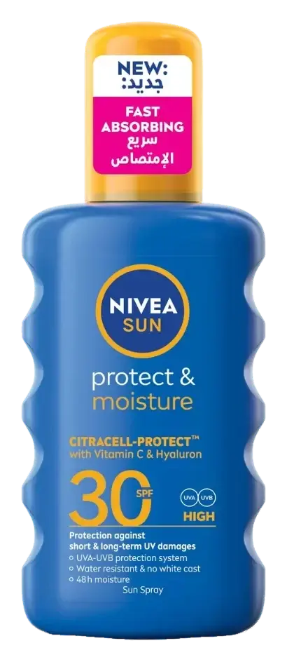 Nivea Protect & Moisture Spf30 Sunscreen Spray 200Ml pack