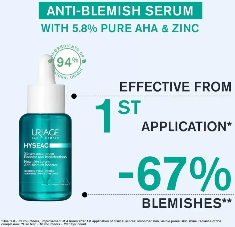 Uriage Hyseac New Skin Serum 30Ml