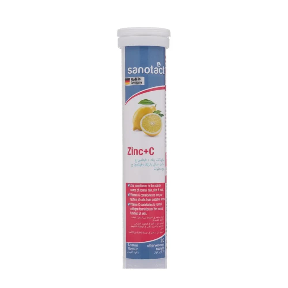 Sanotact Vitamin C+ Zinc Effervescent Tablets 20S thumbnail 1