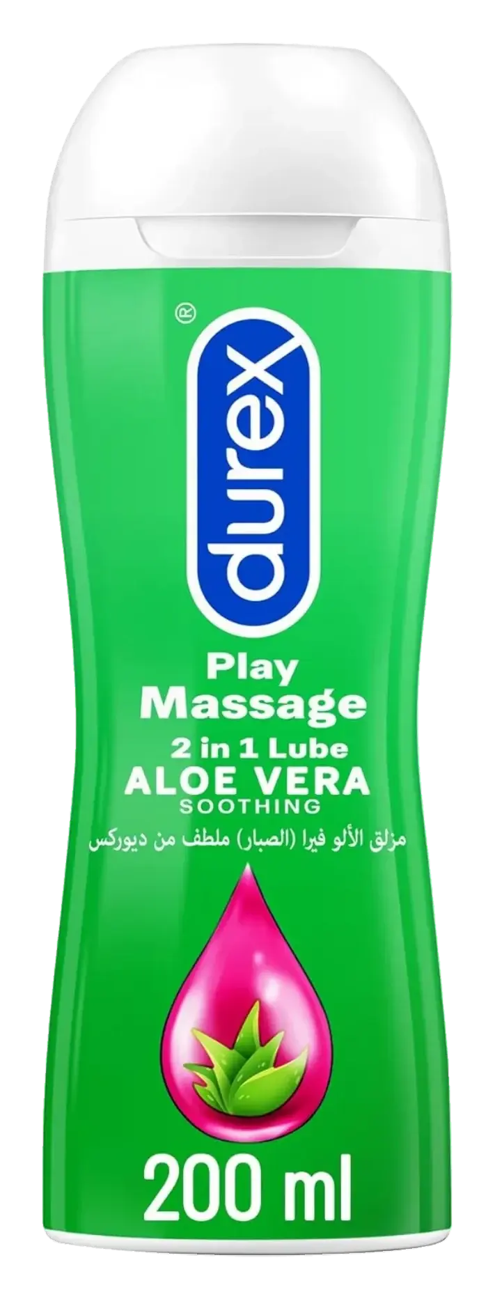 Durex Play Massage 2-in-1 Aloe Vera Intimate Lubricant & Massage Gel 200ml pack
