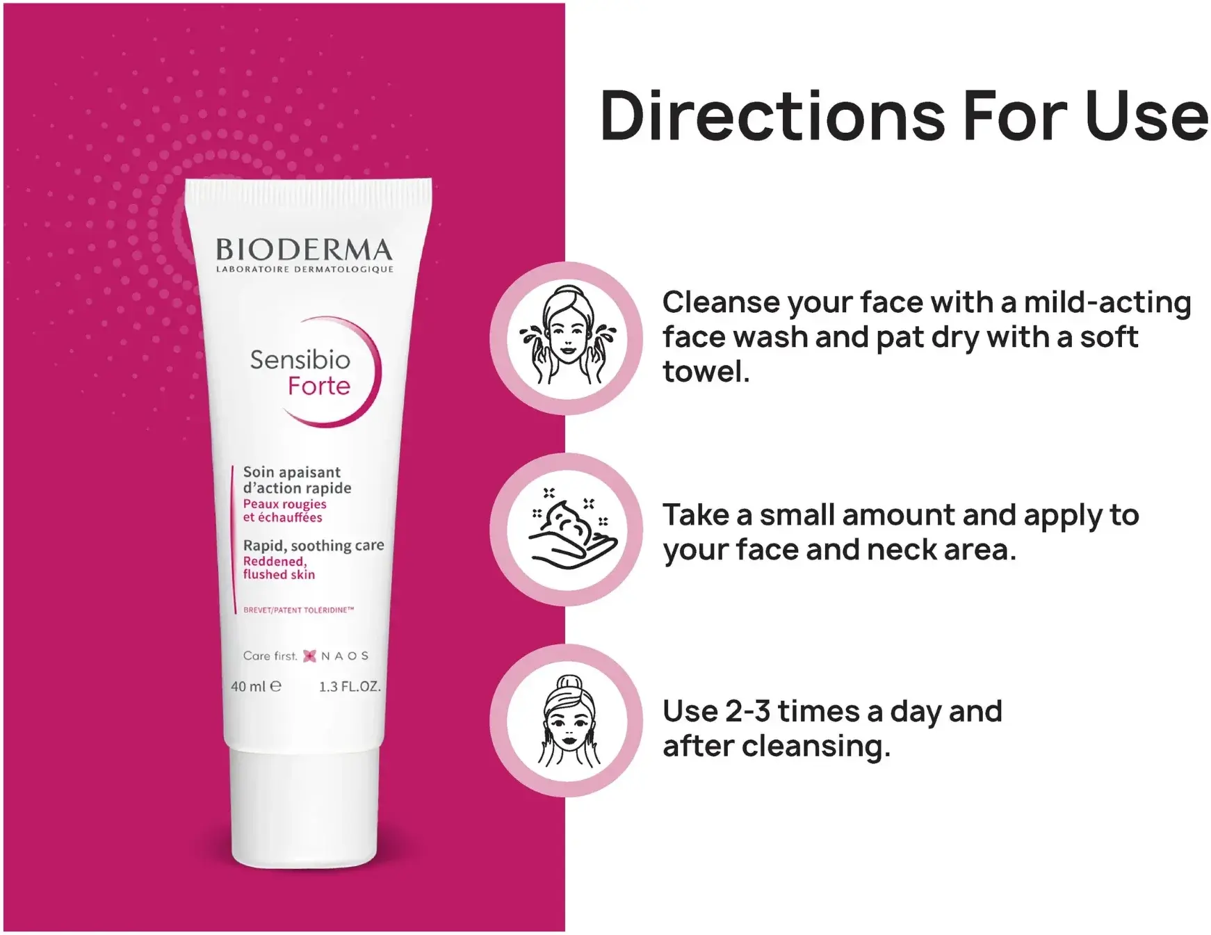 Bioderma Sensibio Forte Soothing Anti-Redness Cream for Sensitive Skin 40ml