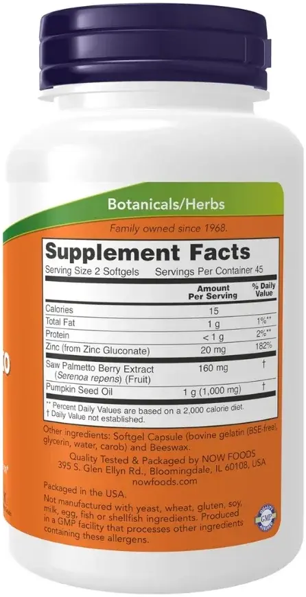 Now Saw Palmetto Extract 80Mg Softgels 90S