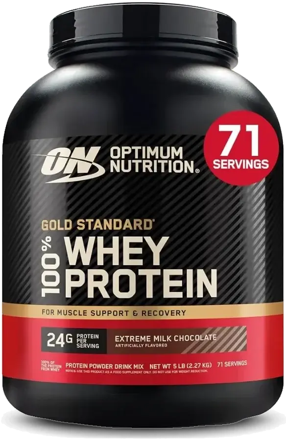 Optimum Nutrition 100% Whey Gold Standard Extreme Milk Chocolate Protein Powder 5Lb pack