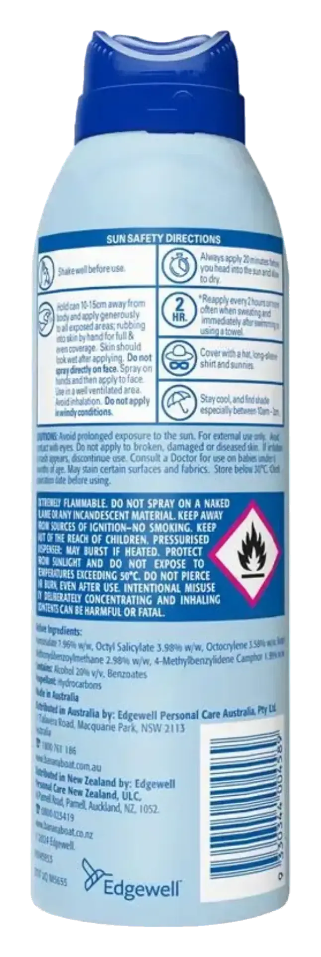 Banana Boat Dry Balance SPF50 Non-Greasy Sun Protection Spray 170g
