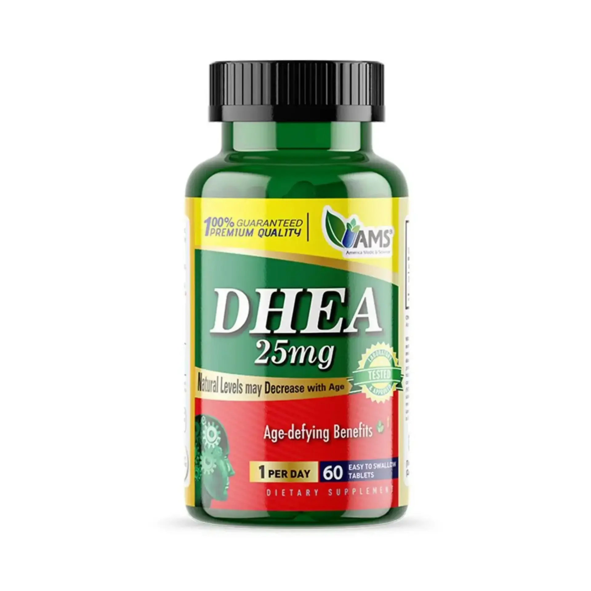 AMS DHEA 25mg Hormonal Balance & Energy Support Tablets 60s