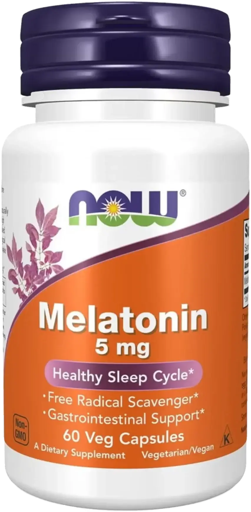 Now Melatonin 5mg Sleep Support & Insomnia Relief Capsules 60s pack