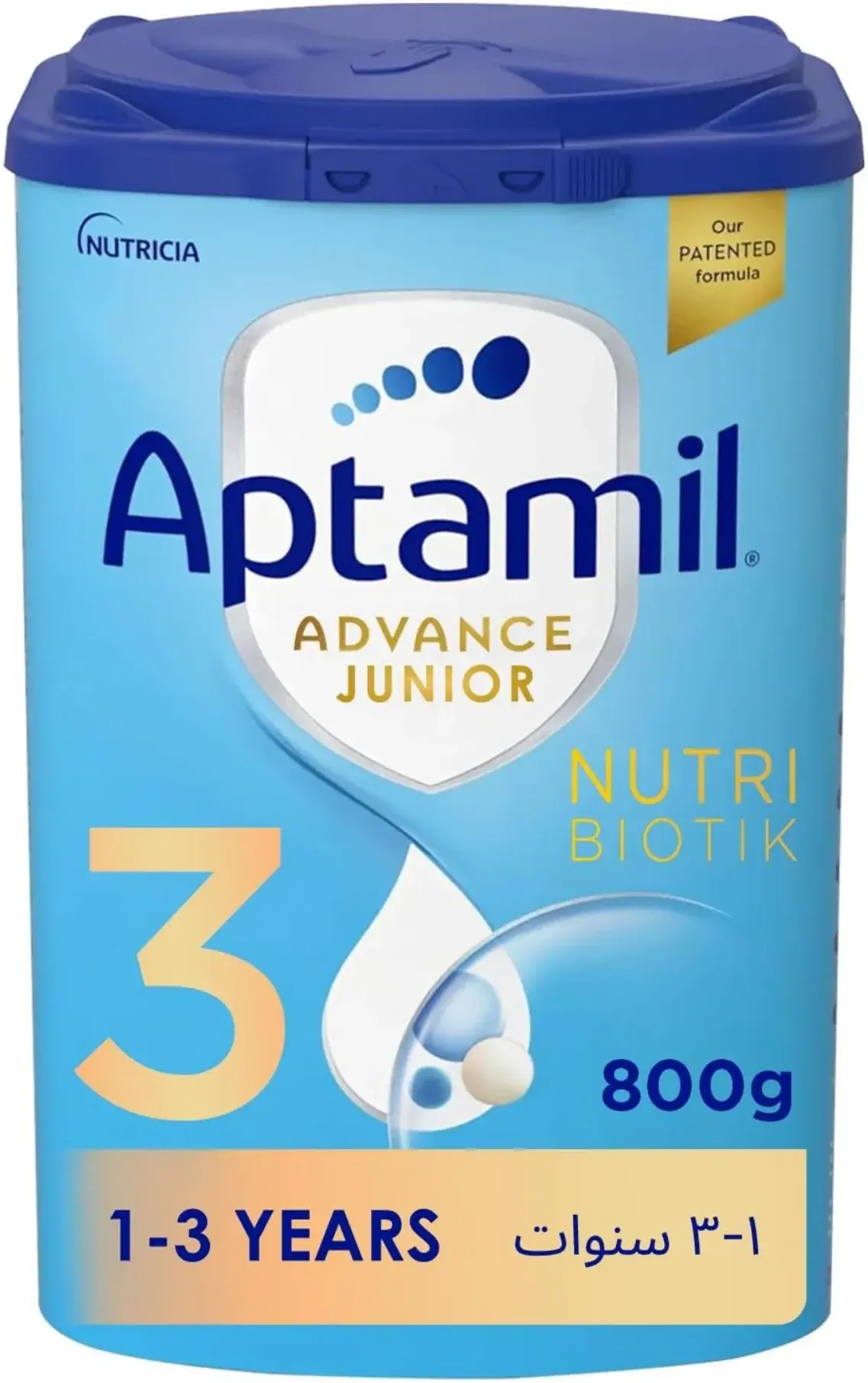 Aptamil Advance Junior 3 Palm Oil-Free Growing-Up Formula 1-3 Years 800g pack