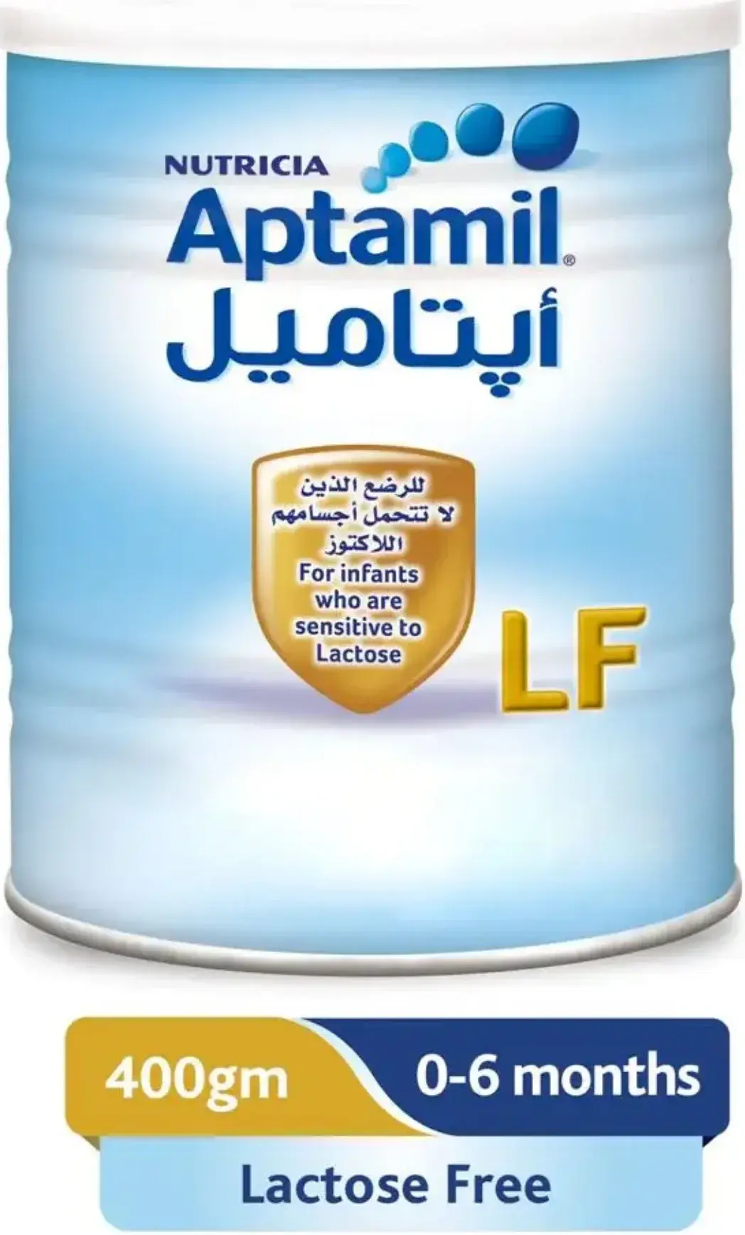 Aptamil Lactose-Free Infant Milk Formula for Lactose Intolerance 400g pack