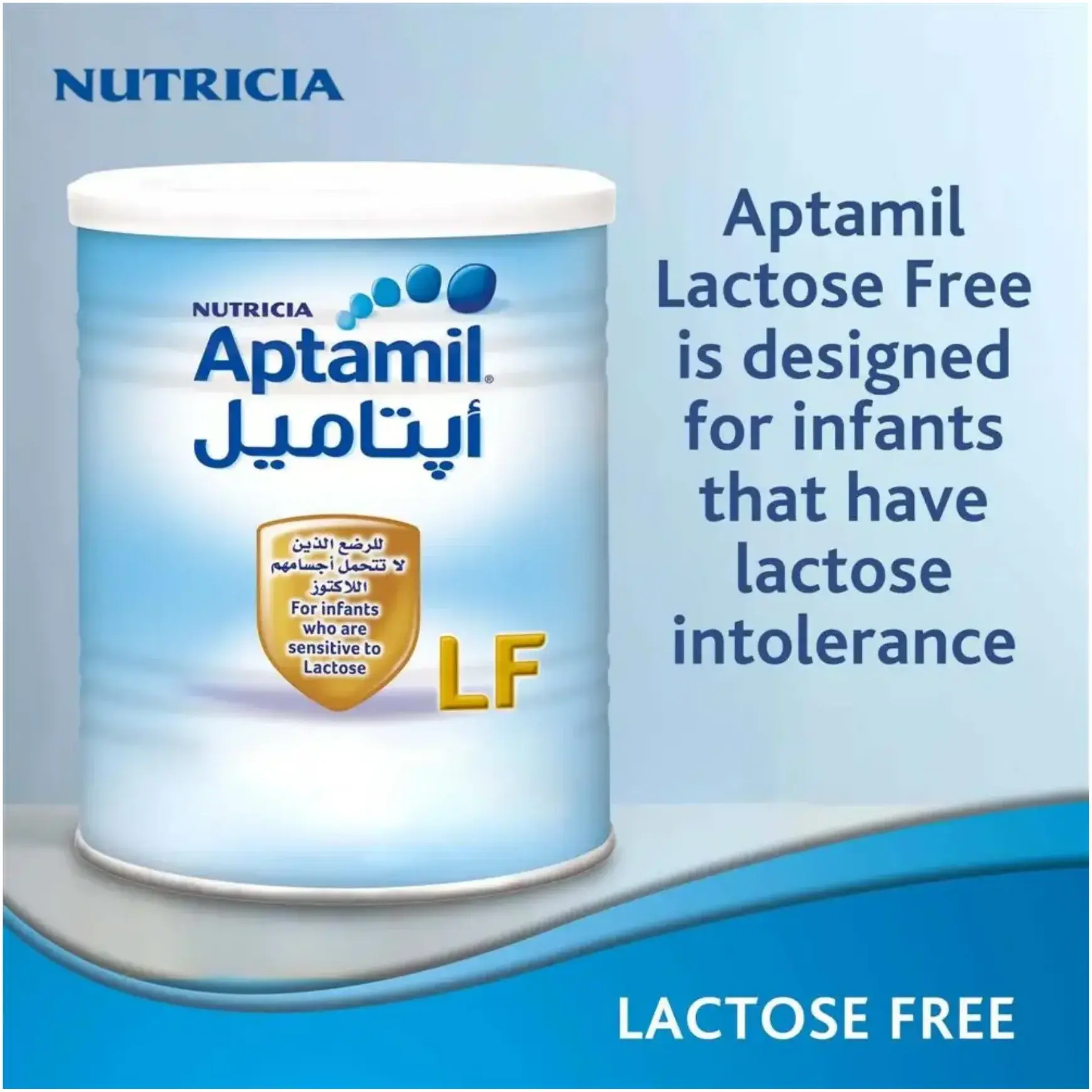 Aptamil Lactose-Free Infant Milk Formula for Lactose Intolerance 400g