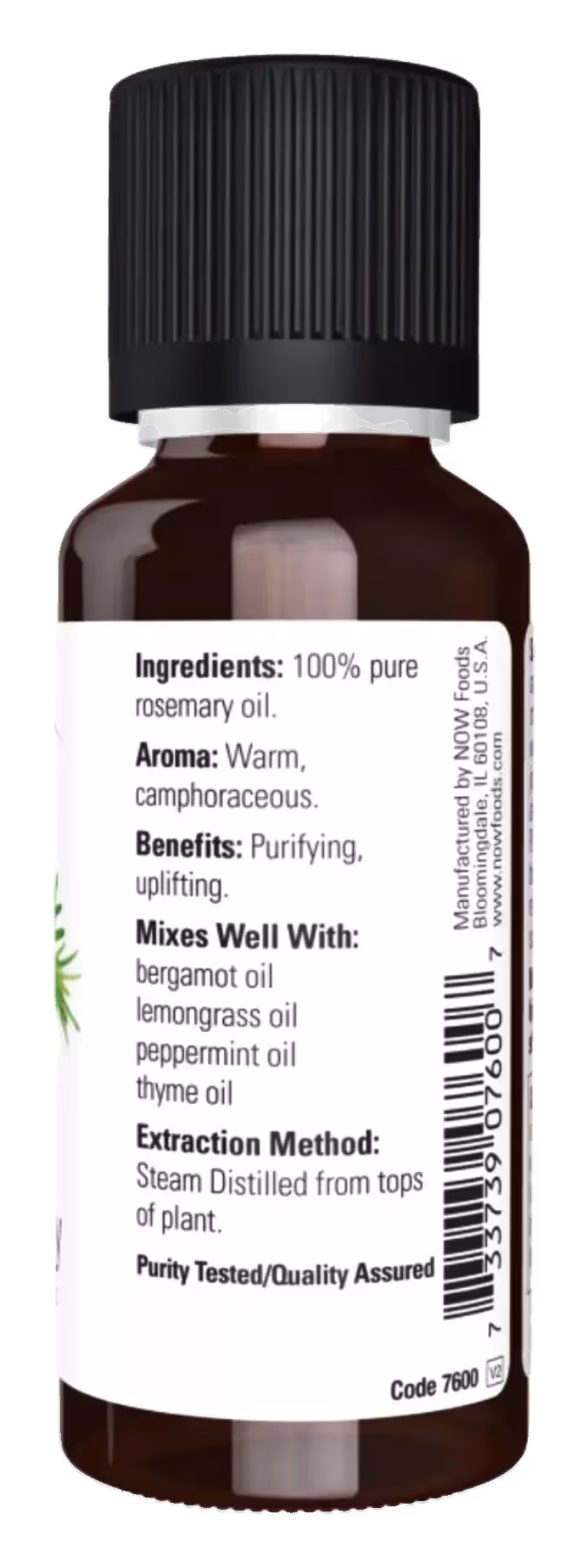 Now Rosemary Pure Essential Oil for Hair & Scalp Care 30ml