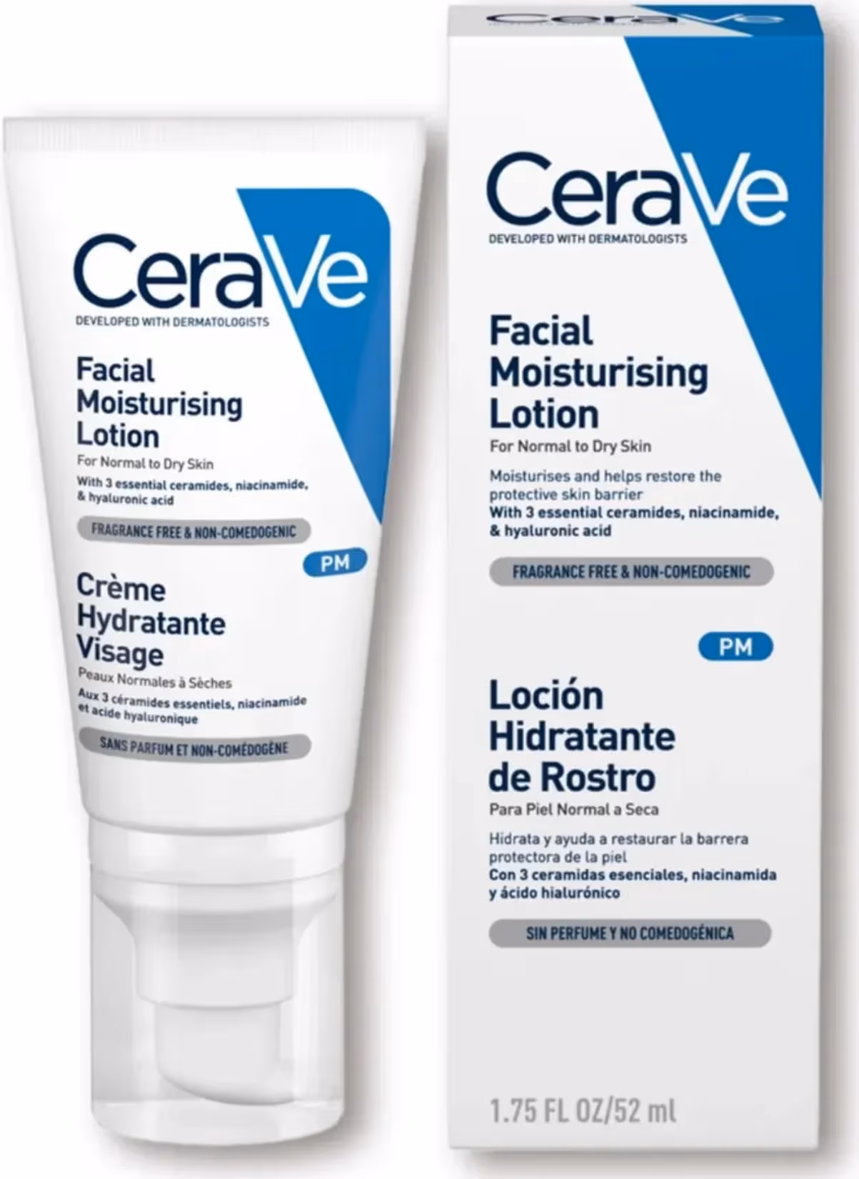 CeraVe PM Facial Moisturising Lotion for Night Use 52ml