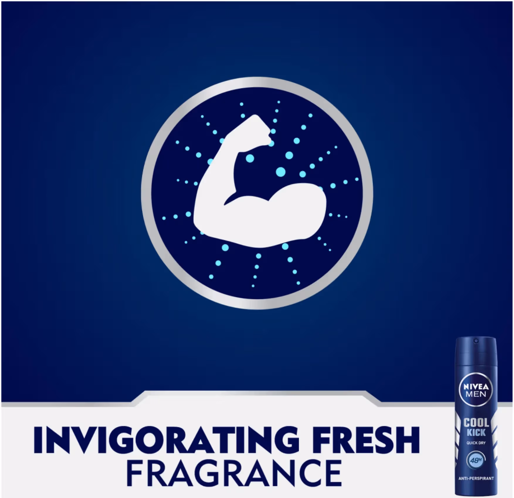 Nivea Men Cool Kick 48H Antiperspirant Deodorant Body Spray 150ml
