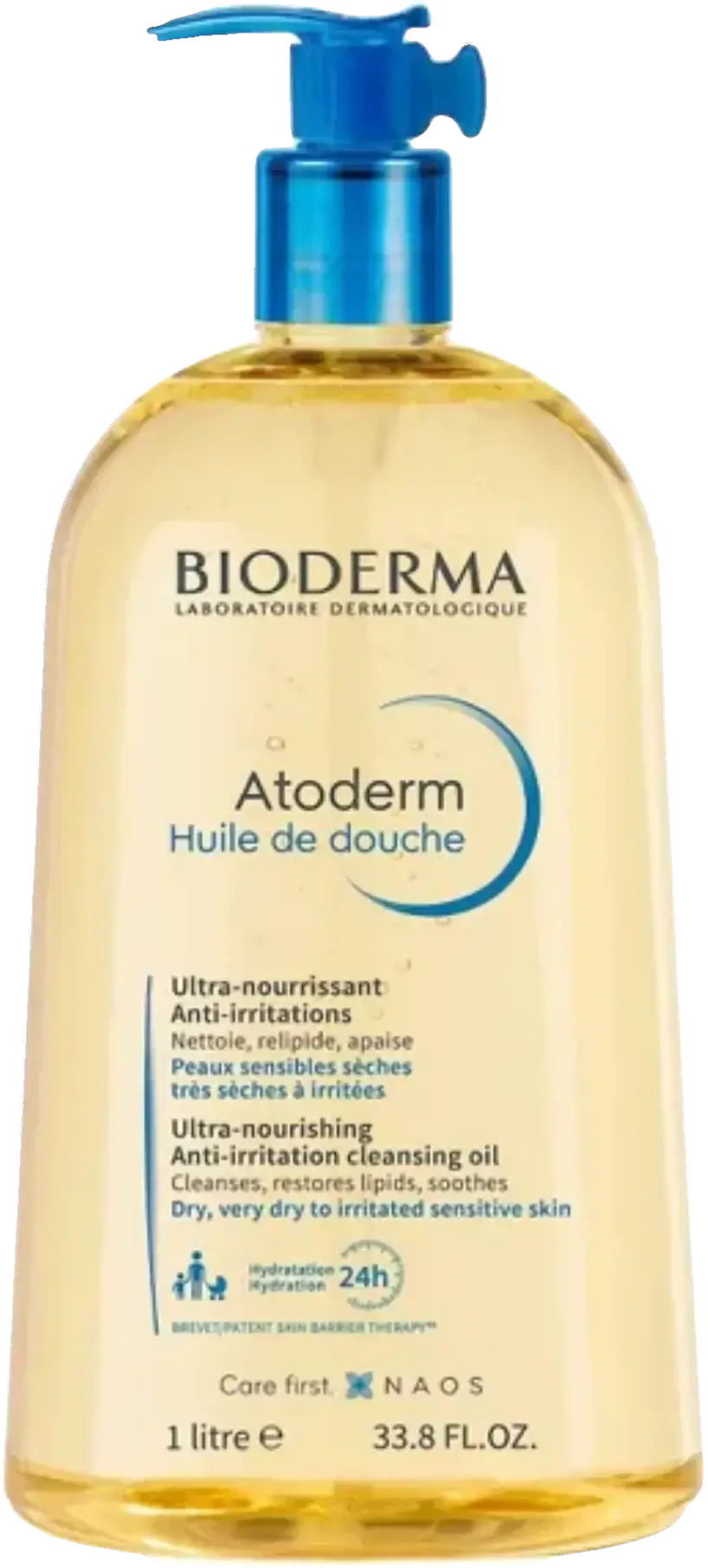 Bioderma Atoderm Nourishing Cleansing Shower Oil for Dry Skin 1L Pump pack