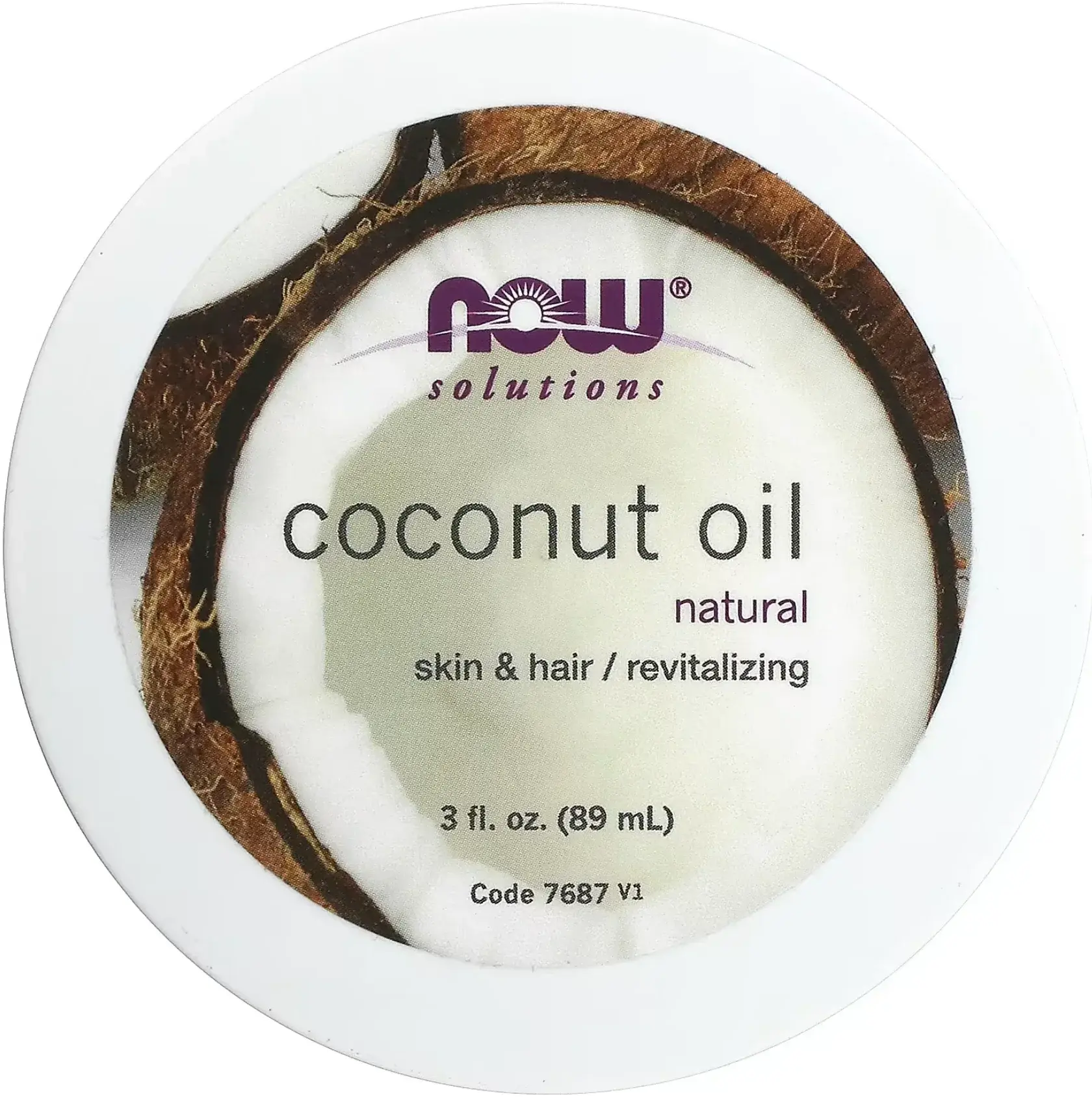 Now Coconut Oil Pure Skin & Hair Moisturising Oil 89ml pack