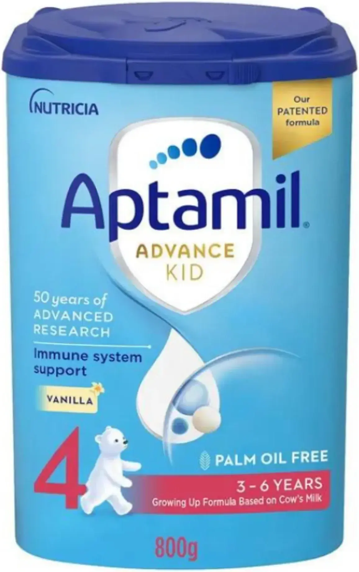 Aptamil Advance Kid Palm Oil-Free Stage 4 Growing-Up Formula 800g pack