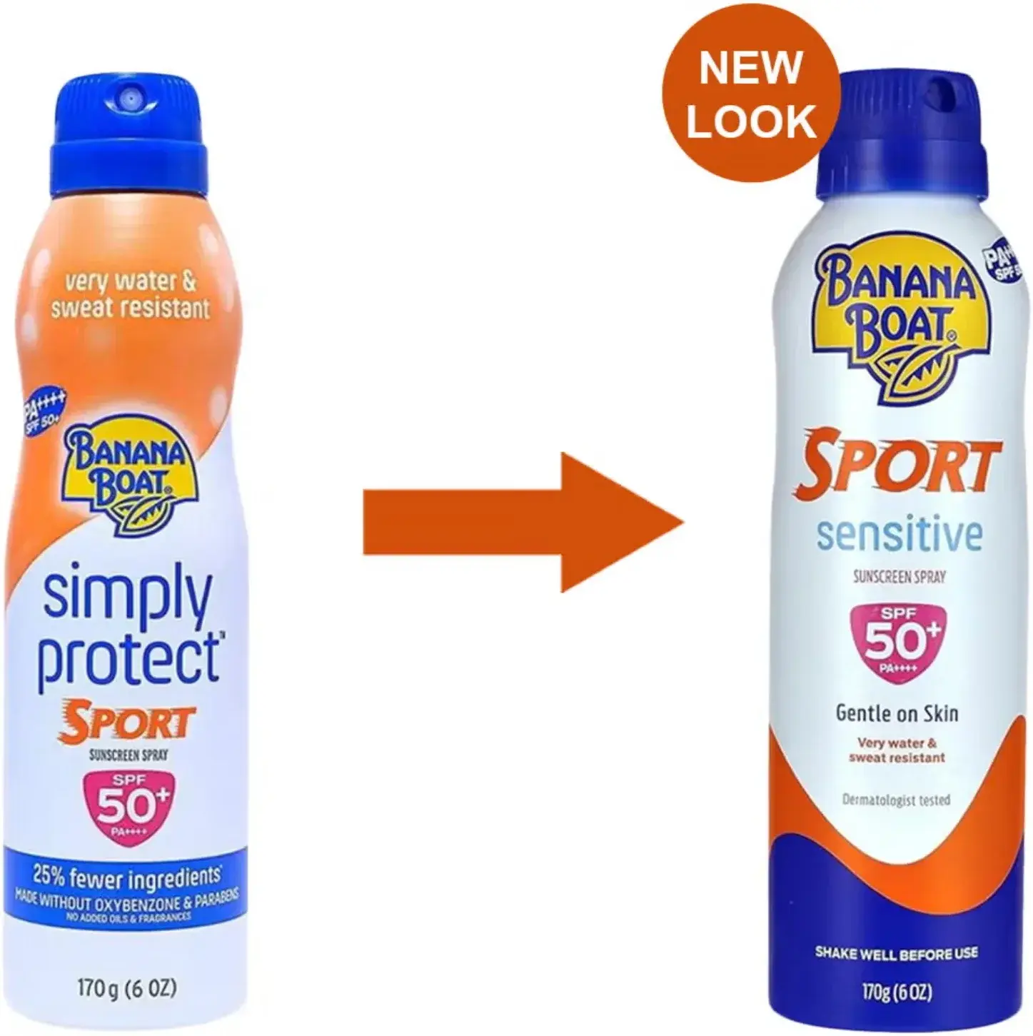 Banana Boat Sport SPF50 Sun Protection Spray 170g
