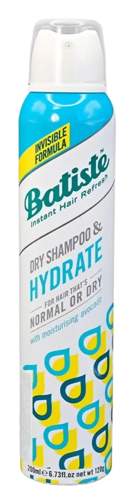 Batiste Hydrate Refreshing Dry Shampoo for Normal to Dry Hair 200ml pack