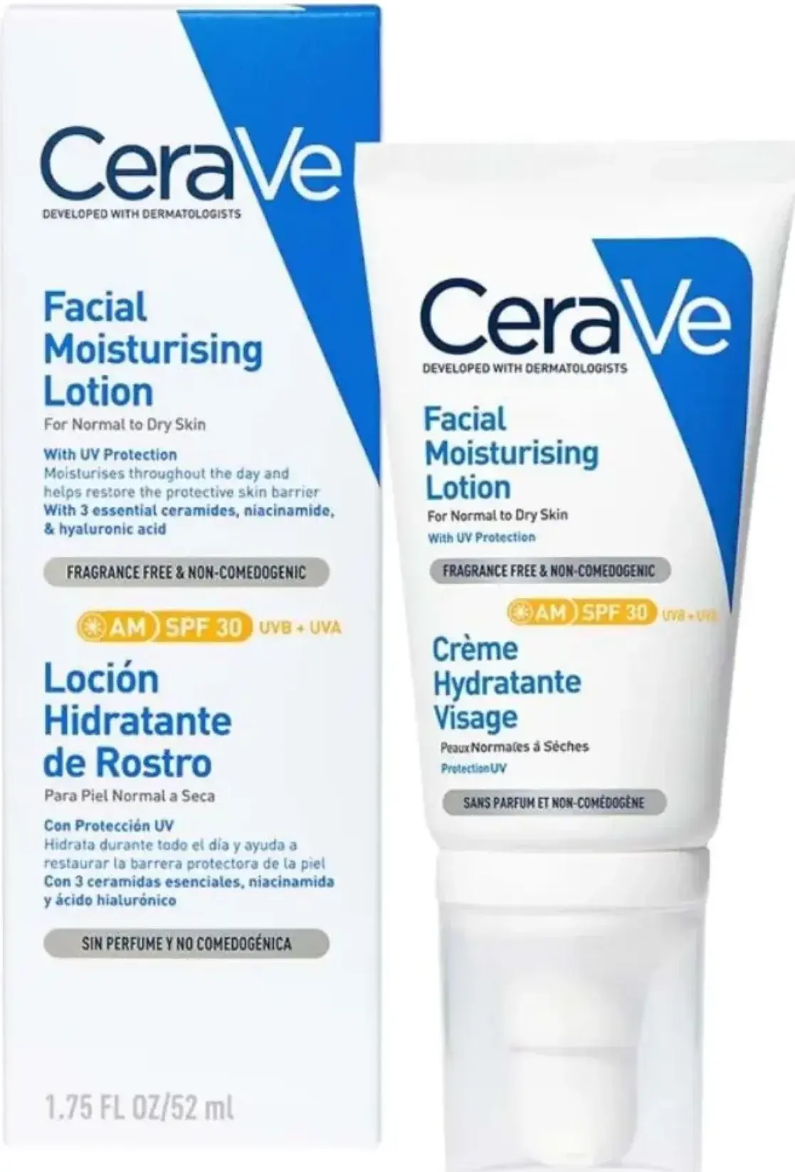CeraVe SPF25 Facial Moisturising Lotion with UV Protection 52ml