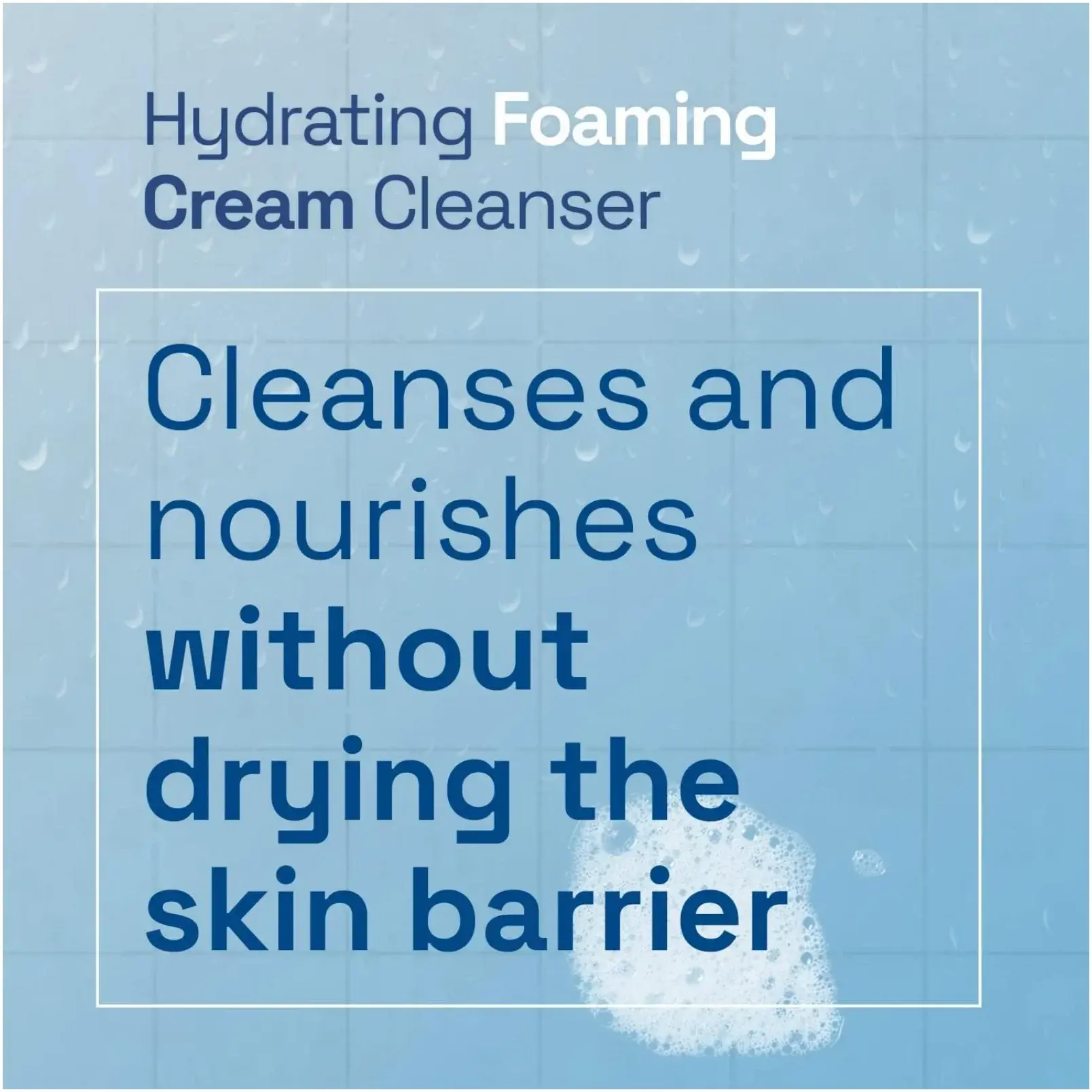 Cetaphil Hydrating Foaming Cream Facial Cleanser for Dry Skin 237ml