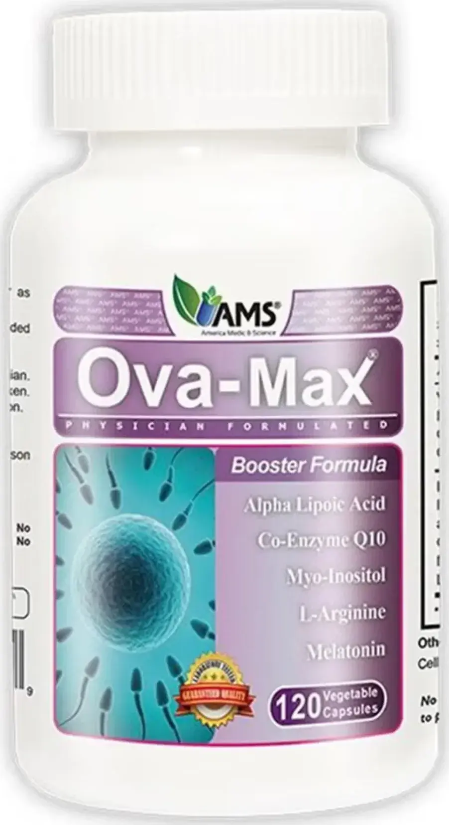AMS Ova-Max Women's Fertility & Ovarian Health Support Capsules 120s