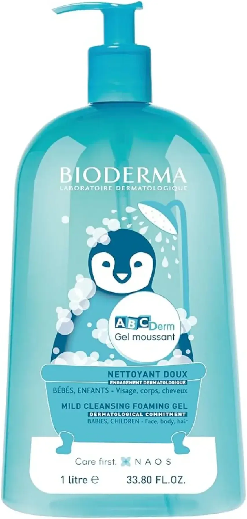 Bioderma ABC Derm Moussant Gentle Baby Cleansing Foam 1 Litre pack