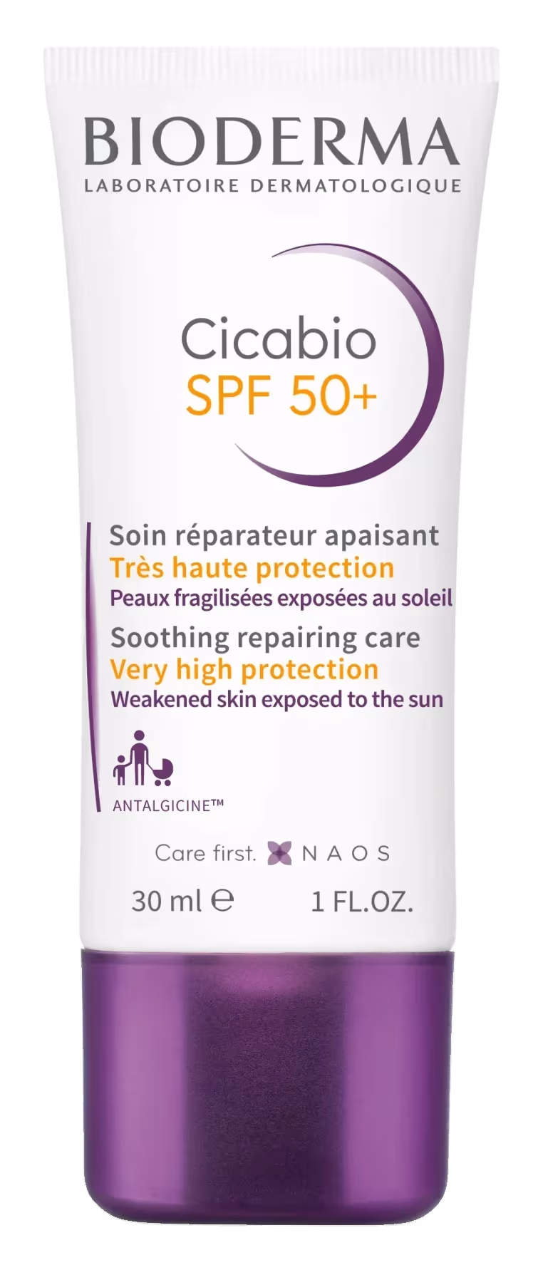 Bioderma Cicabio SPF50+ Repairing & Protective Sunscreen Cream 30ml pack