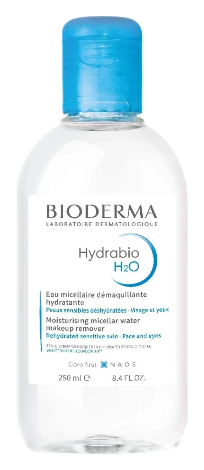Bioderma Hydrabio H2O Moisturising Makeup Removing Micellar Water 250ml pack