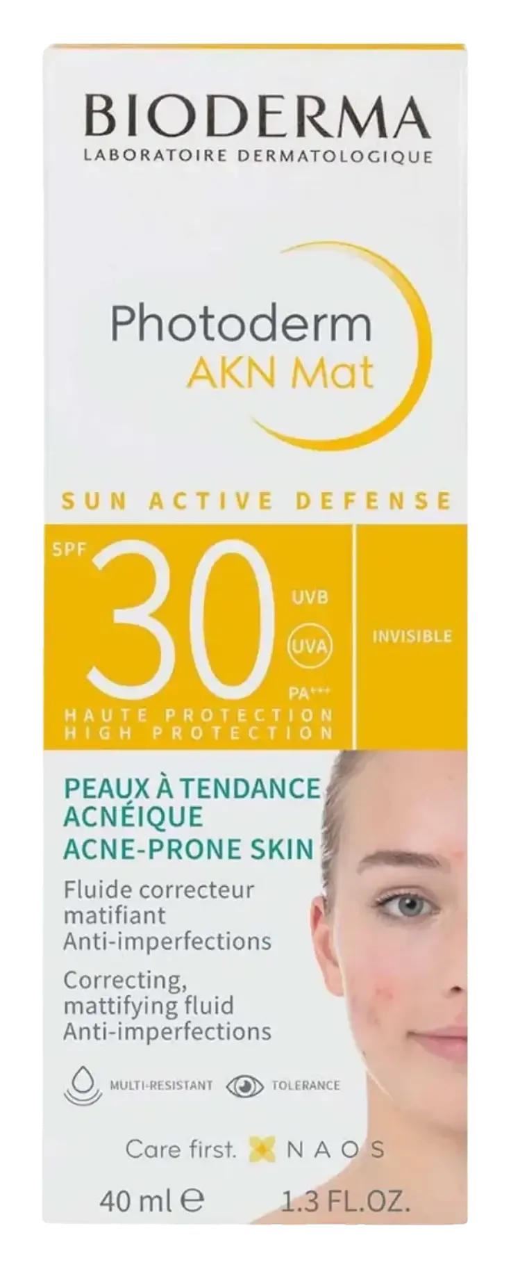 Bioderma Photoderm AKN Mattifying SPF30 Sunscreen Fluid for Acne-Prone Skin 40ml