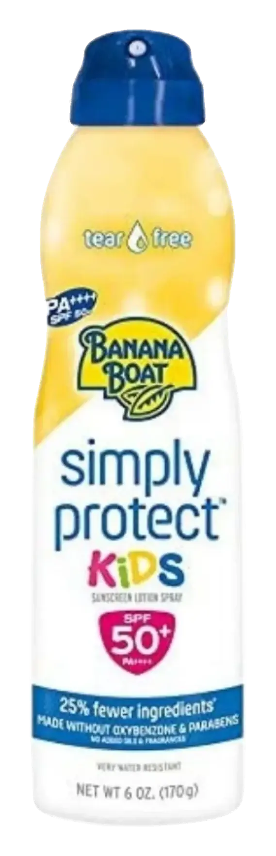 Banana Boat Simply Protect Kids SPF50+ Sun Protection Spray 170g pack