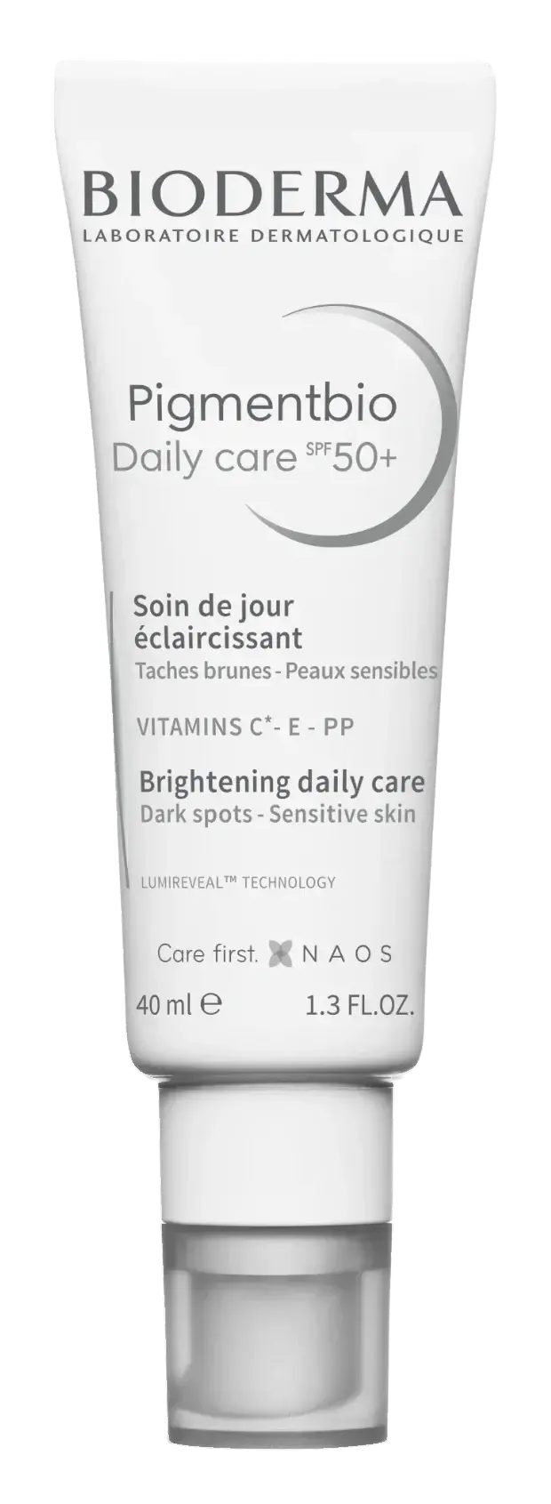 Bioderma Pigmentbio Daily Care SPF50+ Anti-Dark Spot Brightening Sunscreen 40ml pack
