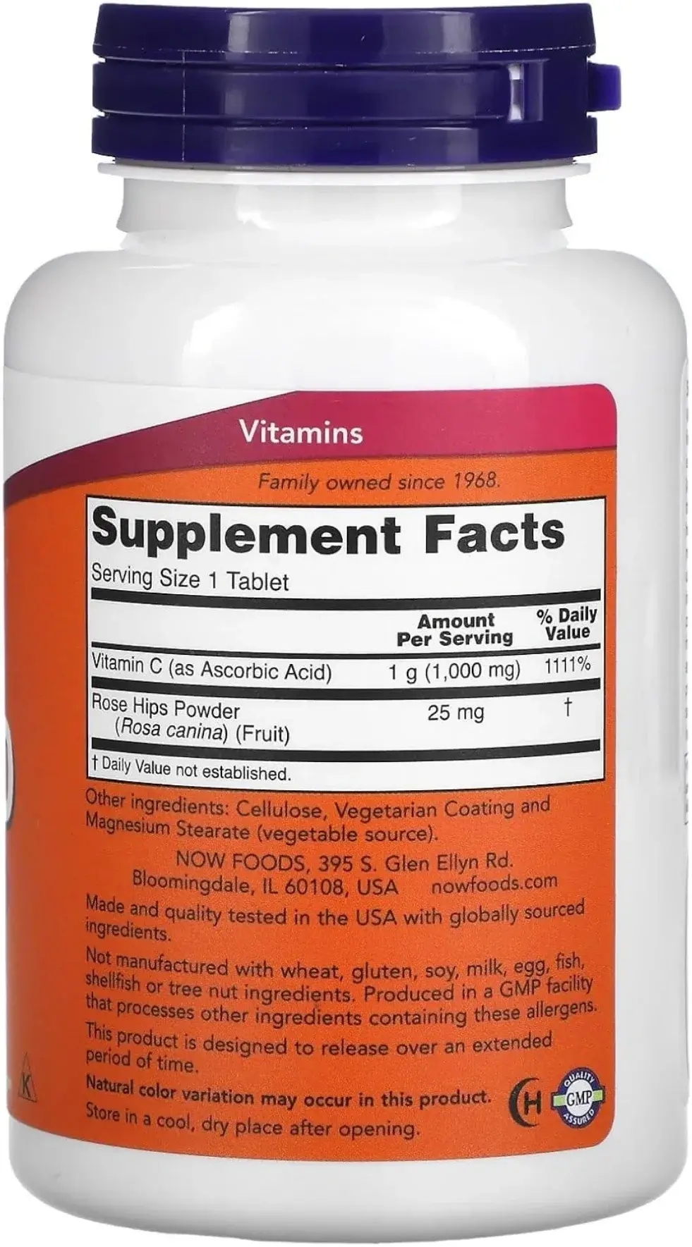Now Vitamin C 1000mg with Bioflavonoids Immune Support Capsules 100s