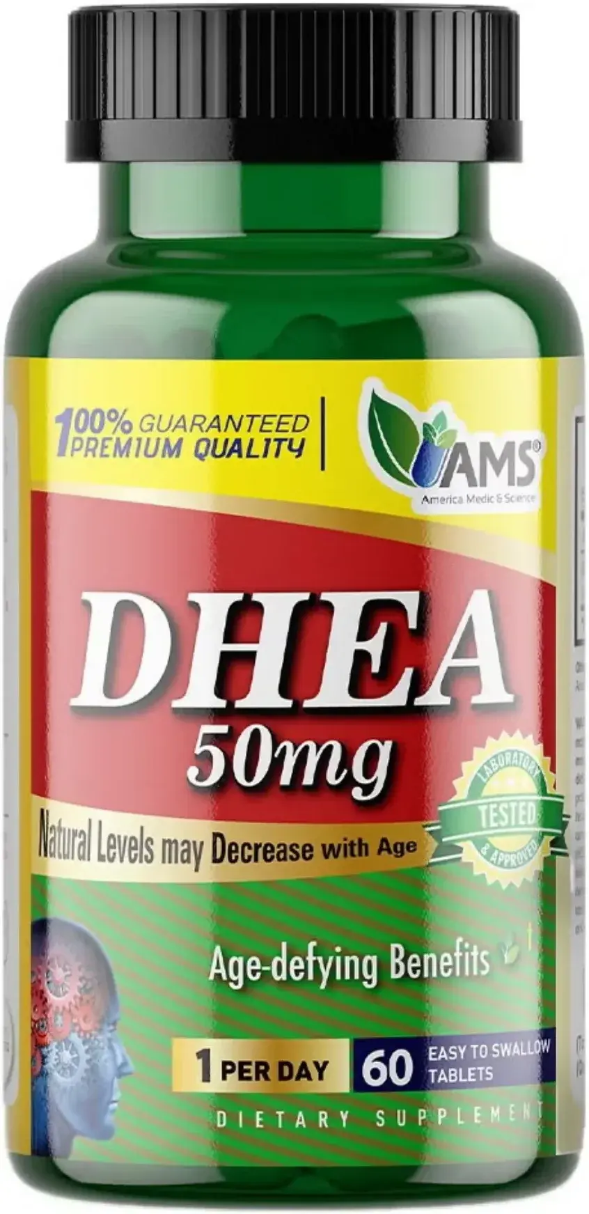 AMS DHEA 50mg Hormonal Balance & Energy Support Tablets 60s