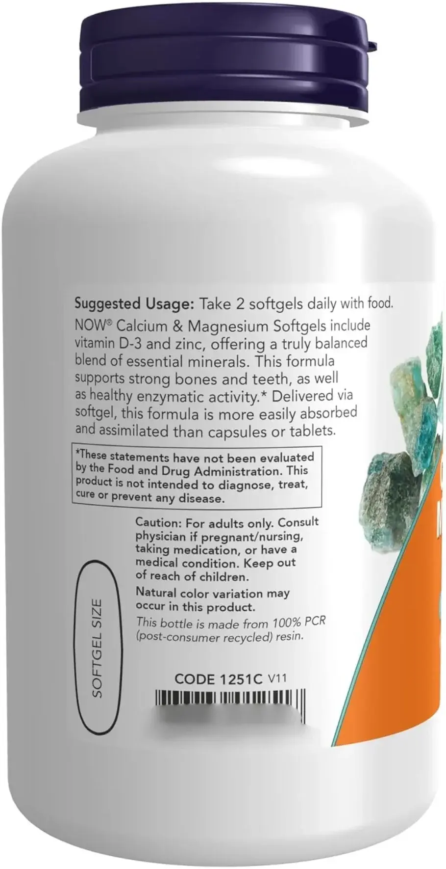 Now Calcium & Magnesium Bone & Muscle Support Softgels 30s