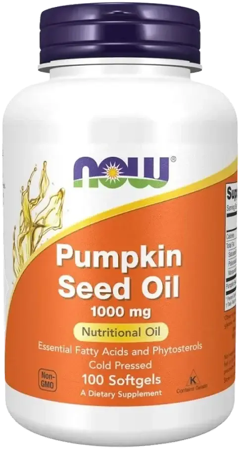 Now Pumpkin Seed Oil 1000mg Prostate & Urinary Health Softgels 100s pack