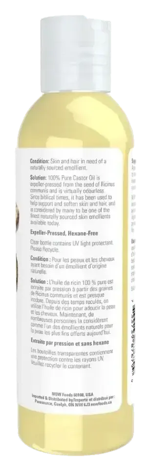 Now Castor Oil Pure Natural Hair & Skin Conditioning Oil 118ml