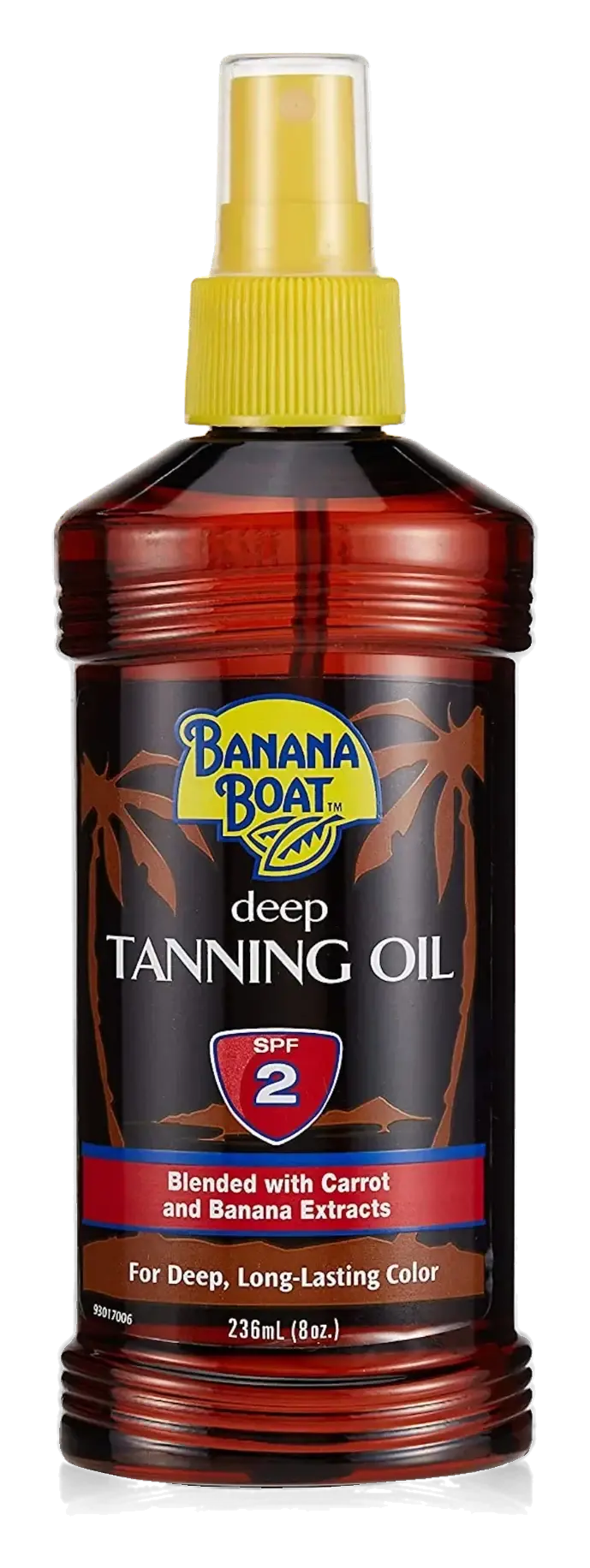 Banana Boat SPF2 Deep Tanning Sun Oil 236ml pack