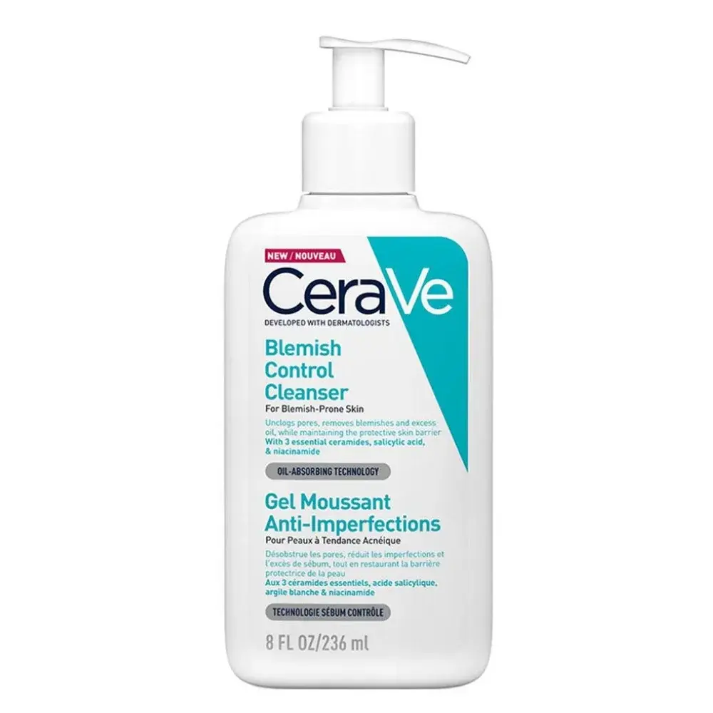 CeraVe Blemish Control Foaming Gel Cleanser for Acne-Prone Skin 236mL
