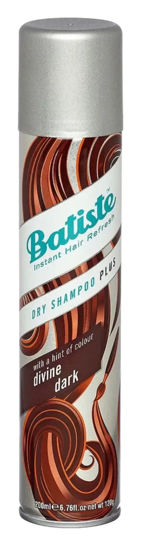 Batiste Plus Divine Dark Refreshing Dry Shampoo for Dark Hair 200ml pack