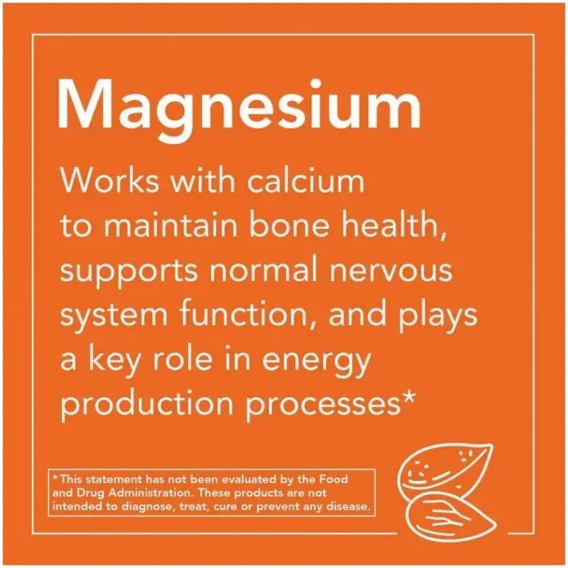 Now Magnesium 400mg Supplement Capsules 180s