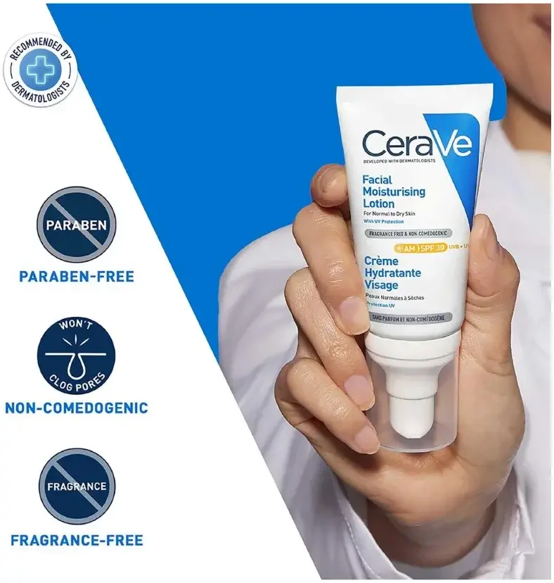 CeraVe AM Facial Moisturising Lotion SPF30 52mL