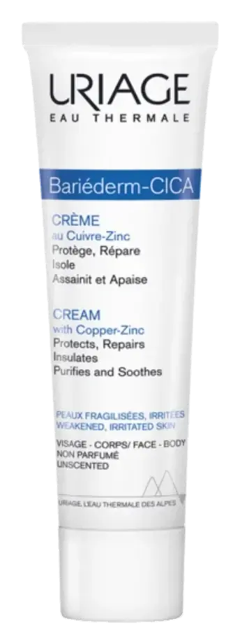 Uriage Bariderm Cica Skin Repairing & Barrier Cream 100mL pack