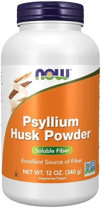 Now Psyllium Husk Powder Fibre Supplement 340g pack