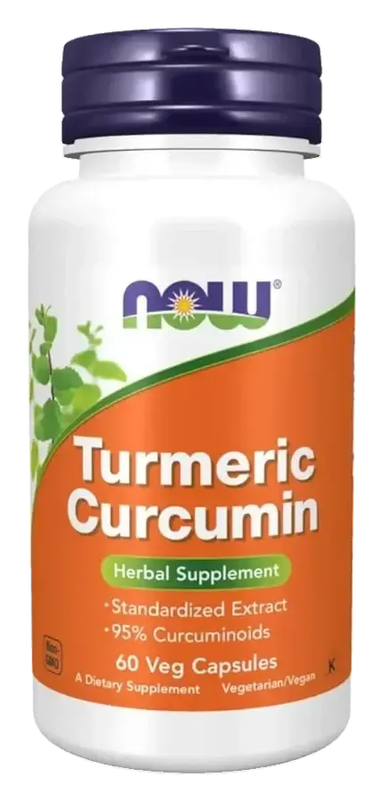 Now Curcumin Anti-Inflammatory Herbal Supplement Capsules 60s pack